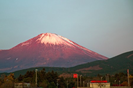 富士山朝日